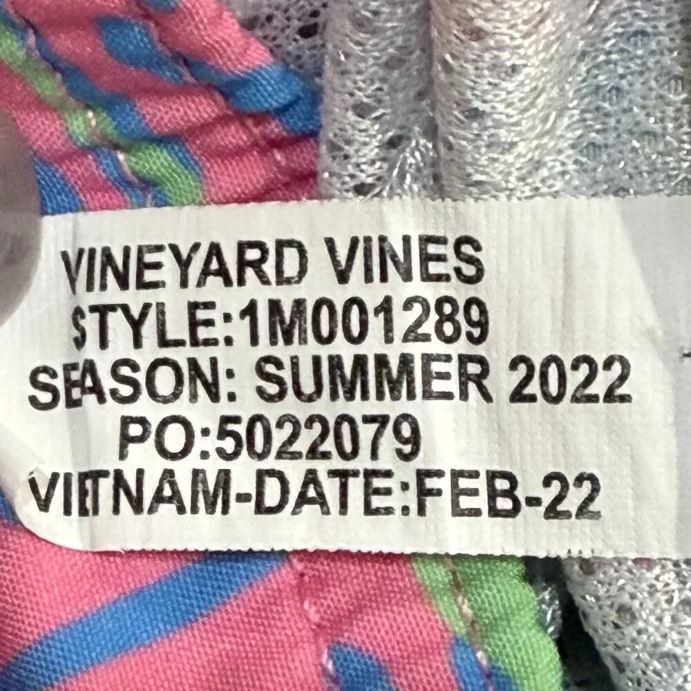 Vineyard Vines Tarpon Palm Chappy Trunk Sour Apple‎ Bathing Suit Swimsuit Small